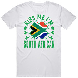 Kiss Me I'm South African Funny St Patrick's Day T Shirt
