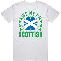 Kiss Me I'm Scottish Funny St Patrick's Day T Shirt