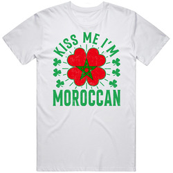 Kiss Me I'm Moroccan Funny St Patrick's Day T Shirt