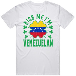 Kiss Me I'm Venezuelan Funny St Patrick's Day T Shirt