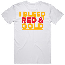 I Bleed Red And Gold Kansas T Shirt