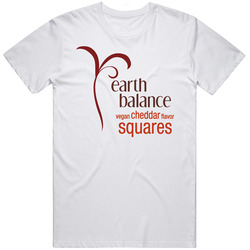 Earth Balance Vegan Cheddar Flavor Squares Healthy Snack T Shirt