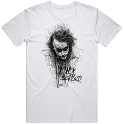 Joker Scribble Drawing T Shirt