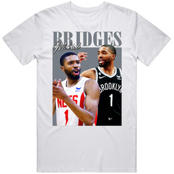 Mikal Bridges 90s Style T Shirt
