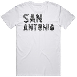 San Antonio Neighborhoods Typography City T Shirt