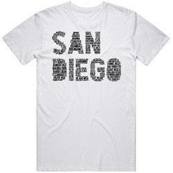 San Diego Neighborhoods Typography City T Shirt