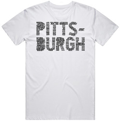 Pitsburgh Neighborhoods Typography City T Shirt