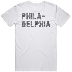 Philadelphia Neighborhoods Typography City T Shirt