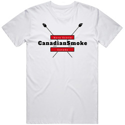 Canadian Smoke Marijuana Cannabis Weed Company Logo T Shirt