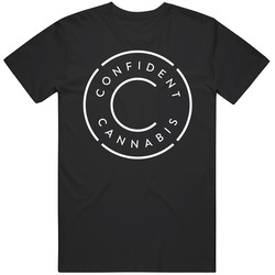 Confident Cannabis Weed Company Logo T Shirt