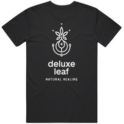 Deluxe Leaf Marijuana Cannabis Weed Company Logo T Shirt