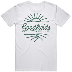 Goodfields Cannabis Marijuana Cannabis Weed Company Logo T Shirt