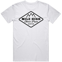 Mile High Glass Pipes Cannabis Marijuana Cannabis Weed Company Logo T 