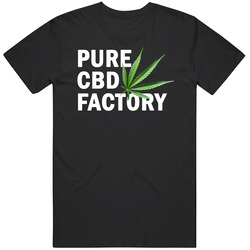Pure Cbd Factory Cannabis Marijuana Cannabis Weed Company Logo T Shirt