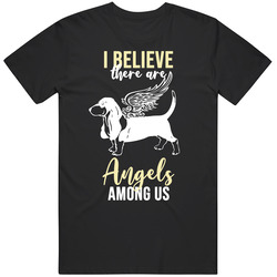 I Believe There Are Angels Among Us Basset Hound Dog Angel Puppy Anima
