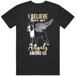 I Believe There Are Angels Among Us Boston Terrier Angel Puppy Animal 
