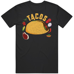 Taco Recipe America Favorite Food T Shirt