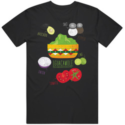 Guacamole Recipe America Favorite Food T Shirt