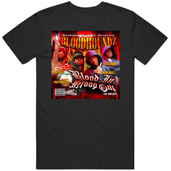 Bloodhoundz Headshot Records Music Rap Hip Hop T Shirt