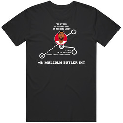 Number 5 Greatest Play Malcolm Butler Int Football T Shirt