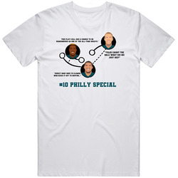 Number 10 Philly Special Play Football T Shirt