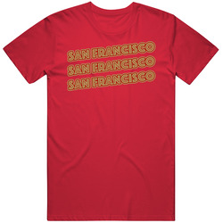 San Francisco Football Retro Fan T Shirt