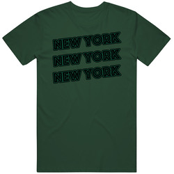 New York J Football Retro Fan T Shirt