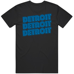 Detroit Football Retro Fan T Shirt