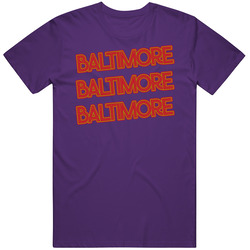 Baltimore Football Retro Cool Fan T Shirt