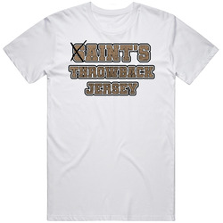 New Orleans Aints Throwback Jersey Football T Shirt New Orleans Aints Throwback Jersey Football T Shirt
