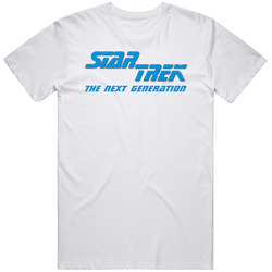 Star Trek The Next Generation Retro 80s Tv Show Logo Fan T Shirt