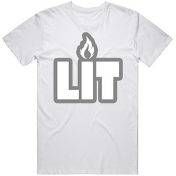 Lit Flame Stoner Smoker T Shirt