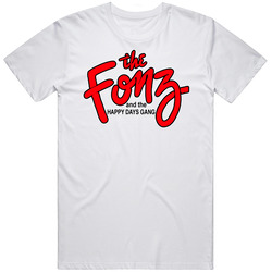 The Fonz And The Happy Days Gang Retro 80s Tv Show Logo Fan T Shirt