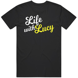 Life With Lucy Retro 80s Tv Show Logo Fan T Shirt
