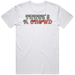 Three's A Crowd Retro 80s Tv Show Logo Fan T Shirt