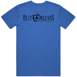 Blue Orleans Creole Chattanooga Tennessee Restaurant Logo Foodie Worn 