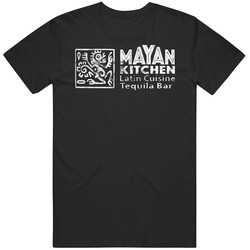 Mayan Kitchen Chattanooga Tennessee Restaurant Logo Foodie Worn Look T
