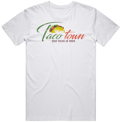 Taco Town Chattanooga Tennessee Restaurant Foodie Worn Look T Shirt
