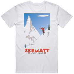 Zermatt Valais Switzerland Ski T Shirt