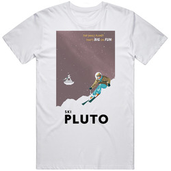 Ski Pluto Space Travel T Shirt