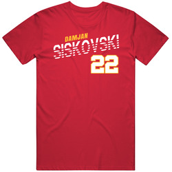 Damjan Siskovski 22 North Macedonia Soccer Team Player T Shirt Damjan Siskovski 22 North Macedonia Soccer Team Player T Shirt