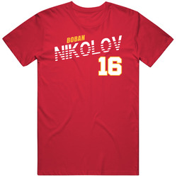 Boban Nikolov 16 North Macedonia Soccer Team Player T Shirt Boban Nikolov 16 North Macedonia Soccer Team Player T Shirt