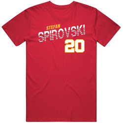 Stefan Spirovski 20 North Macedonia Soccer Team Player T Shirt Stefan Spirovski 20 North Macedonia Soccer Team Player T Shirt
