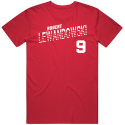 Robert Lewandowski 9 Poland Soccer Team Player T Shirt Robert Lewandowski 9 Poland Soccer Team Player T Shirt