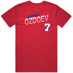 Magomed Ozdoev 7 Russia Soccer Team Player T Shirt Magomed Ozdoev 7 Russia Soccer Team Player T Shirt