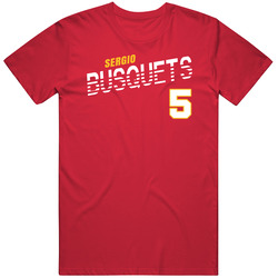 Sergio Busquets 5 Spain Soccer Team Player T Shirt Sergio Busquets 5 Spain Soccer Team Player T Shirt