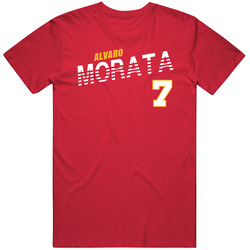 Alvaro Morata 7 Spain Soccer Team Player T Shirt Alvaro Morata 7 Spain Soccer Team Player T Shirt