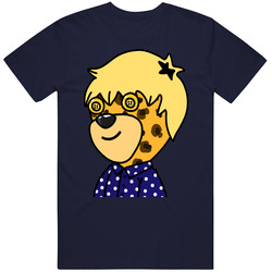Inbetweeners 3442 Nft Blonde Moptop Cheetah Skin Polka Dot T Shirt Inbetweeners 3442 Nft Blonde Moptop Cheetah Skin Polka Dot T Shirt