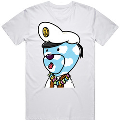 Inbetweeners 5991 Nft Clouds Skin Captain Hat Lei Necklace T Shirt Inbetweeners 5991 Nft Clouds Skin Captain Hat Lei Necklace T Shirt