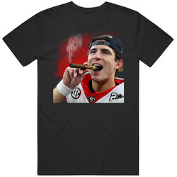 Stetson Bennett Championship Cigar Football T Shirt